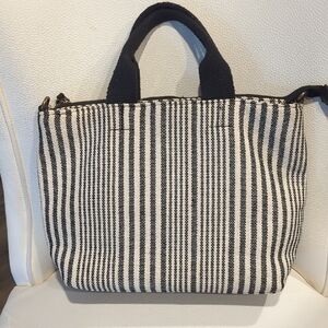 Universal Thread Black and White Striped Tote